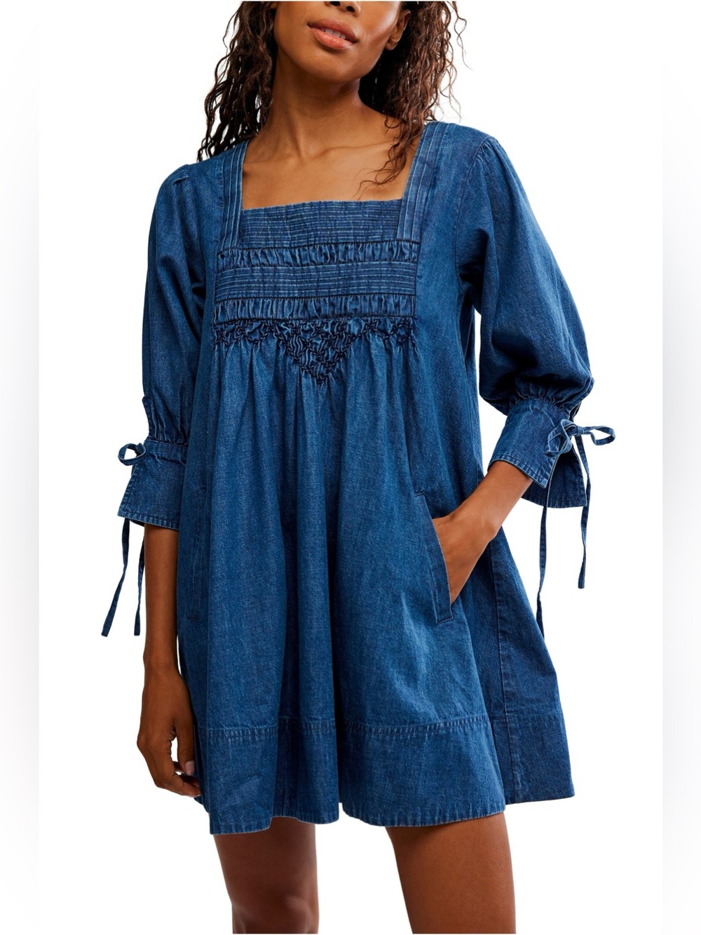 Free People Sonora Chambray Minidress